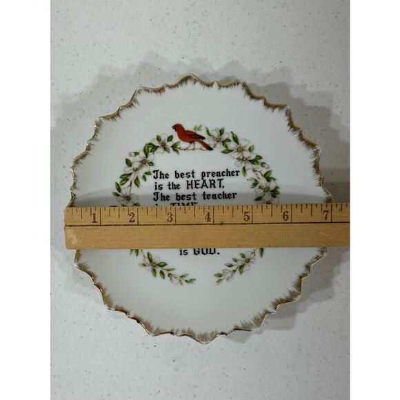 Best Friend Is God Decorative Plate Gold Trim Heart Time World Vintage Religious - Picture 7 of 7